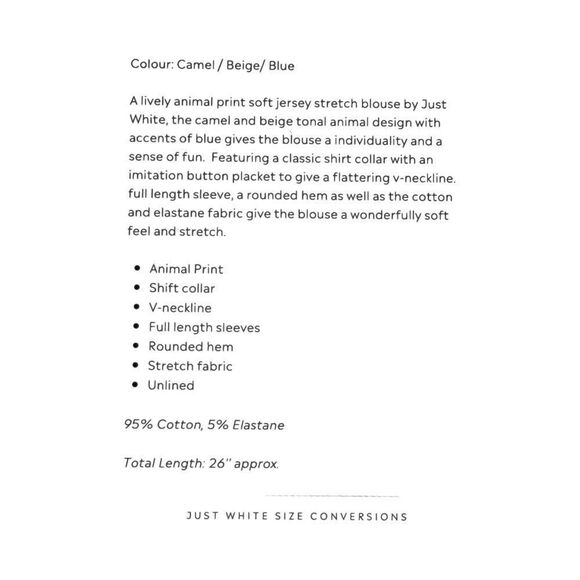 JUST WHITE JERSEY STRETCH BLOUSE. - Picture 9 of 10